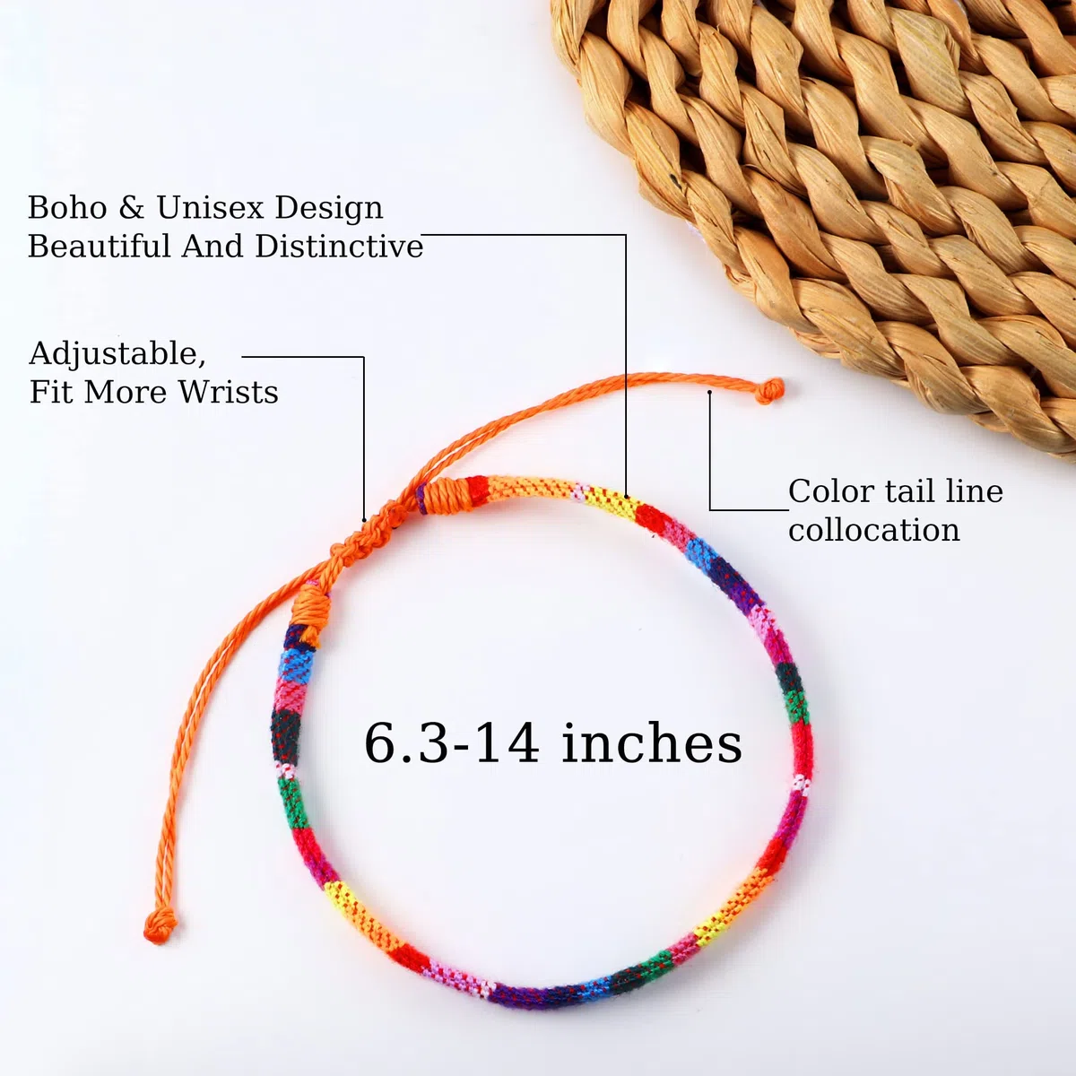 Morfetto 24 Pz Boho Surfer Braccialetto Cavigliera Regolabile in Rilievo Cavigliere Fatti a Mano Intrecciato Cavigliera Estate String Corda Braccialetti alla Caviglia per Le Donne degli Uomini