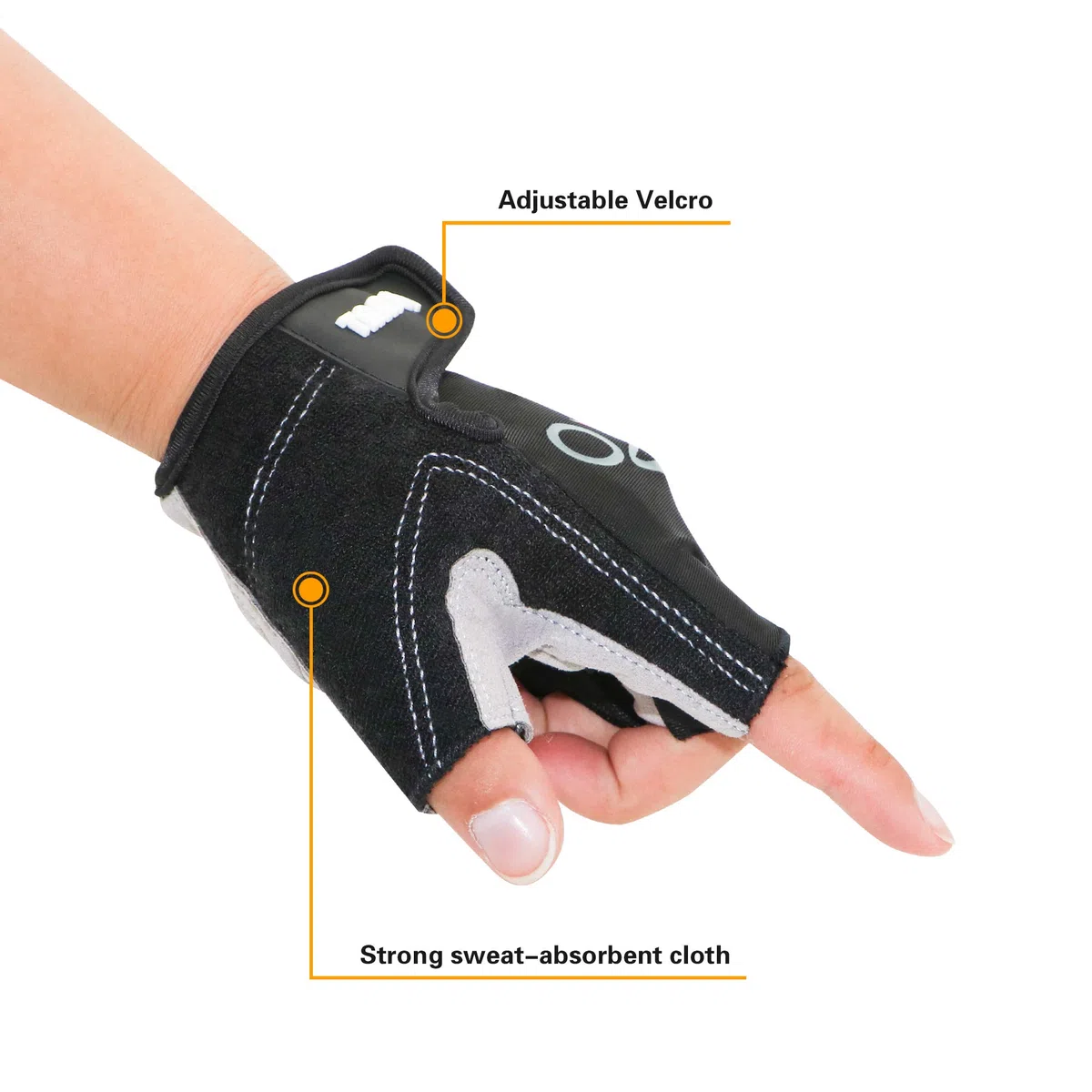ONTYZZ Guanti da Bicicletta 1 Paio Unisex Traspirante Antiscivolo Guanti Sportivi