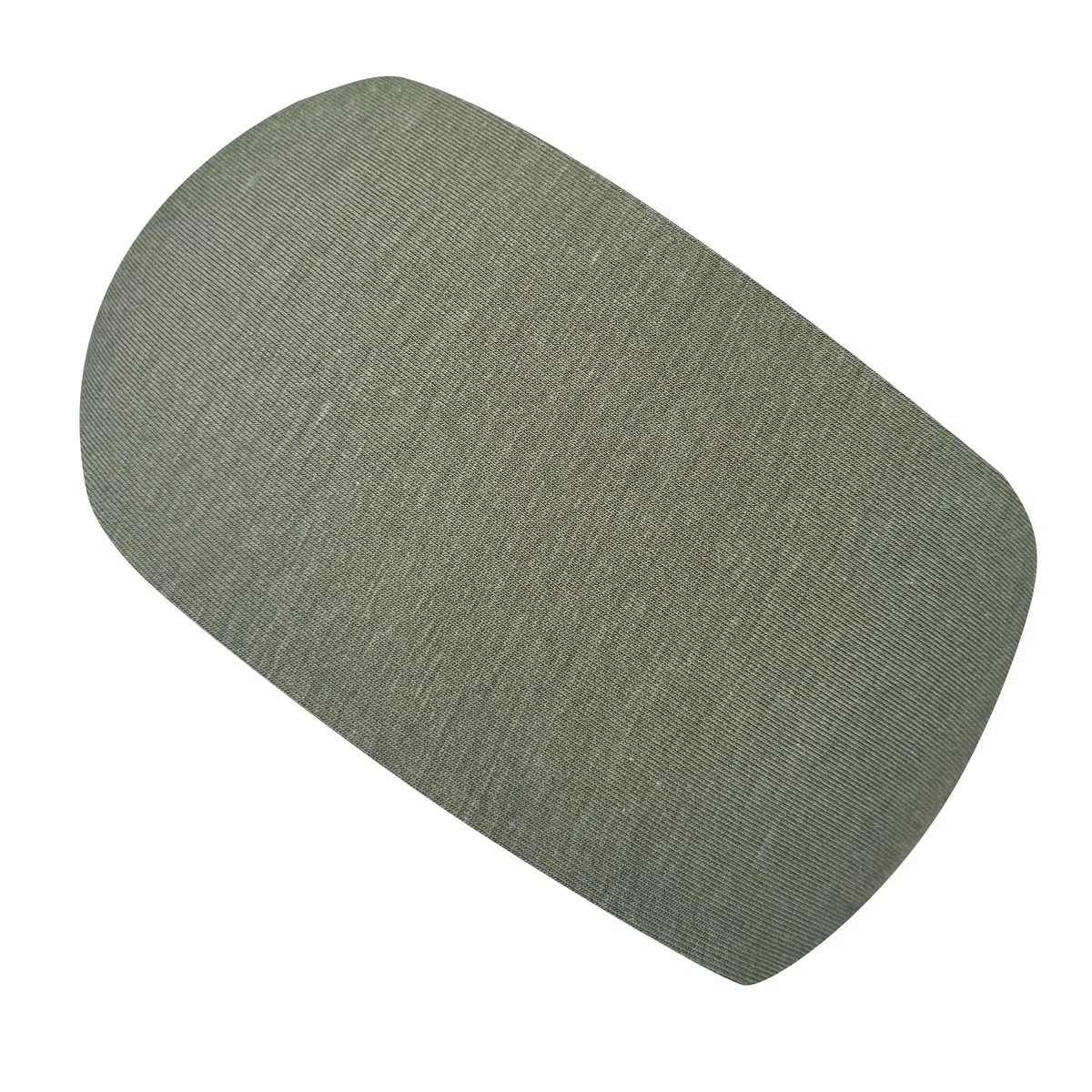 Wollhuhn ÖKO - Fascia elastica per capelli per bambini/ragazzi/ragazze, comoda e a doppio strato, in jersey, molti motivi (tinta unita, cachi/oliva)