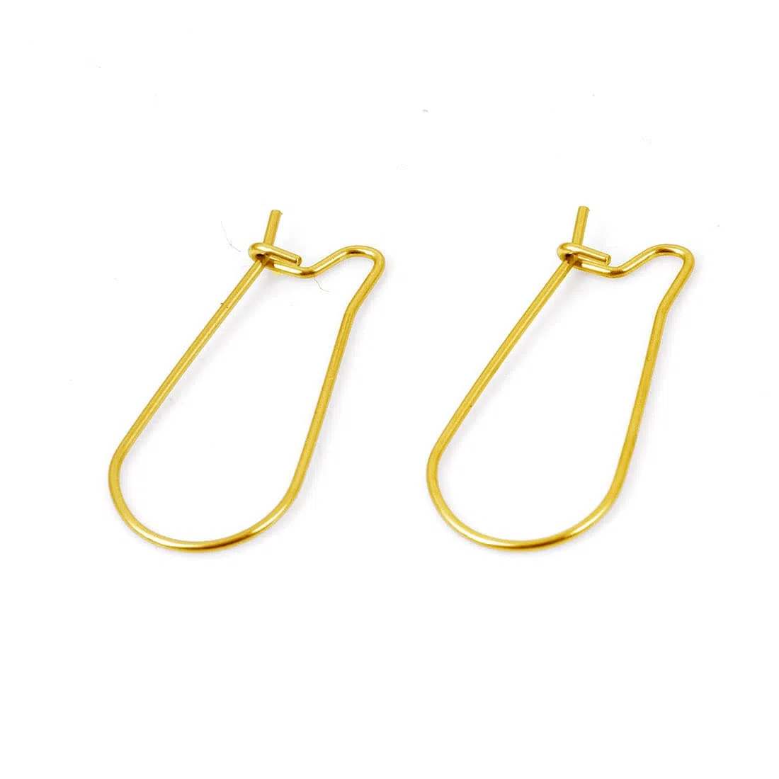 Perlin Orecchini a cerchio in acciaio inox, orecchini a cerchio dorati, accessori per la creazione di gioielli, 24 mm, 30 pezzi
