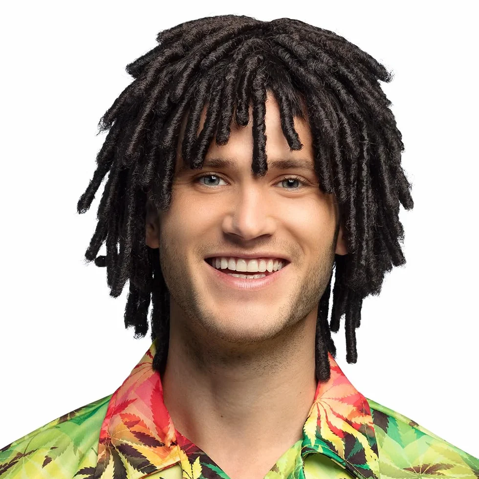 Boland 86391 - Parrucca Levi con dreadlocks corti, acconciatura in capelli sintetici con dreadlocks per costumi, travestimenti per carnevale, Halloween e JGA