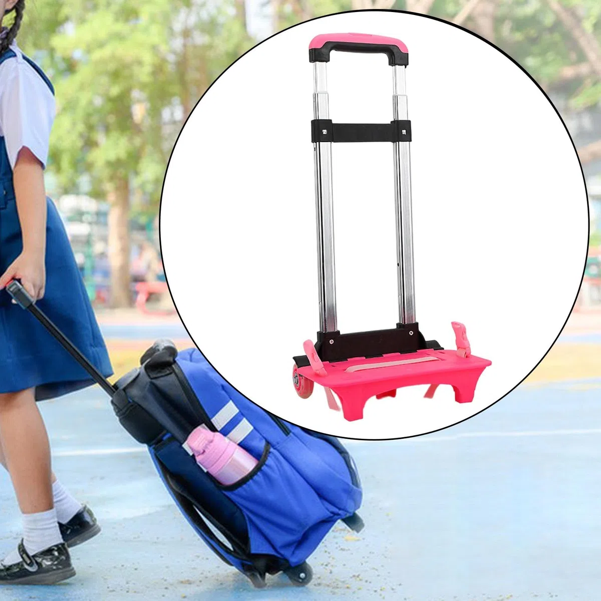 Carrello pieghevole per bagagli, carrello a 2 ruote per viaggi, design compatto e portatile per ufficio, campeggio e molto altro, soluzione efficiente per lo spostamento
