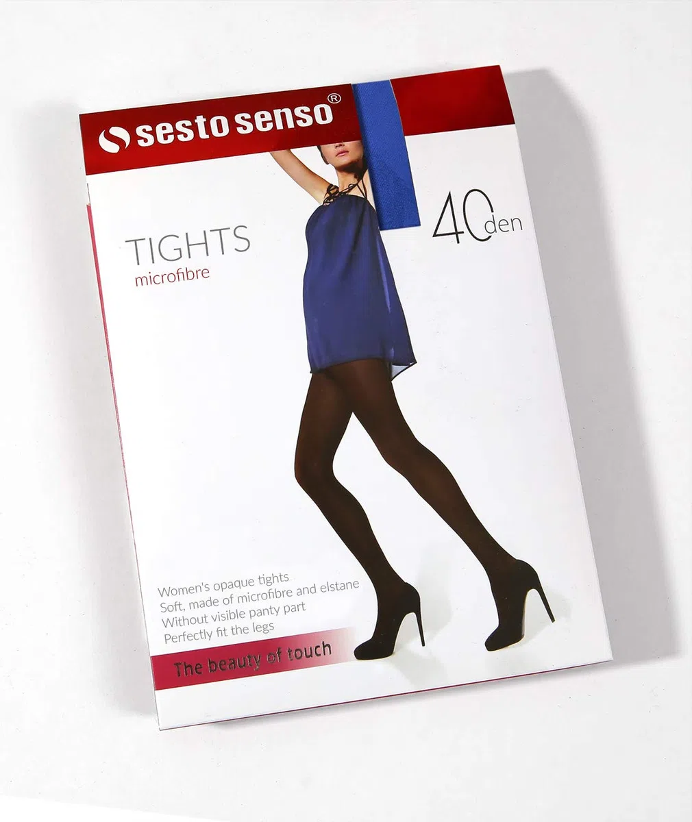 sesto senso 3 Paia Collant Donna in Microfibra Opaco 40 Den