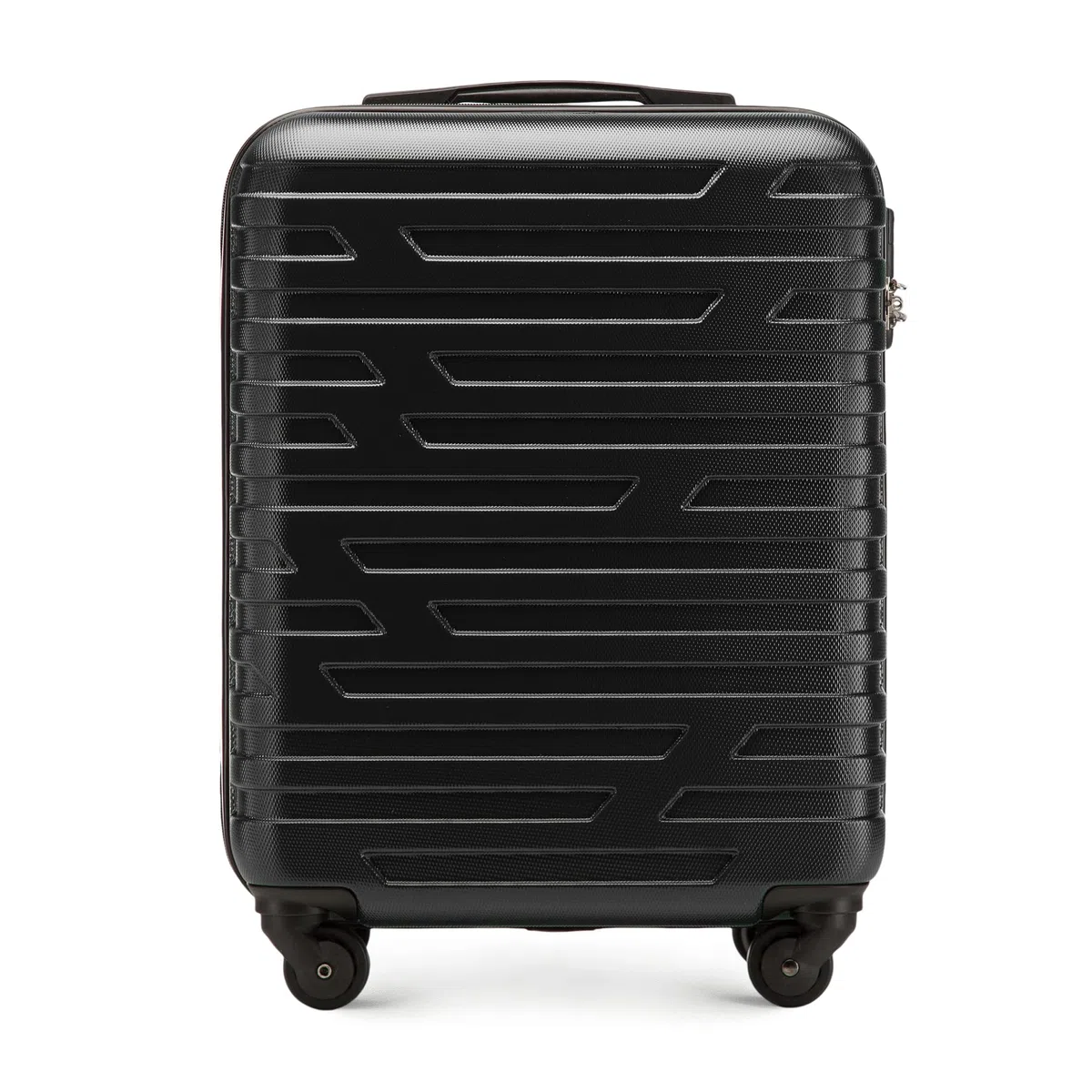 WITTCHEN A-line II valigia da cabina a mano | trolley a mano valigia da imbarco rigida in ABS di alta qualità e robusta Taglia S nero Ryanair/ITA Airways/easyJet/Volotea