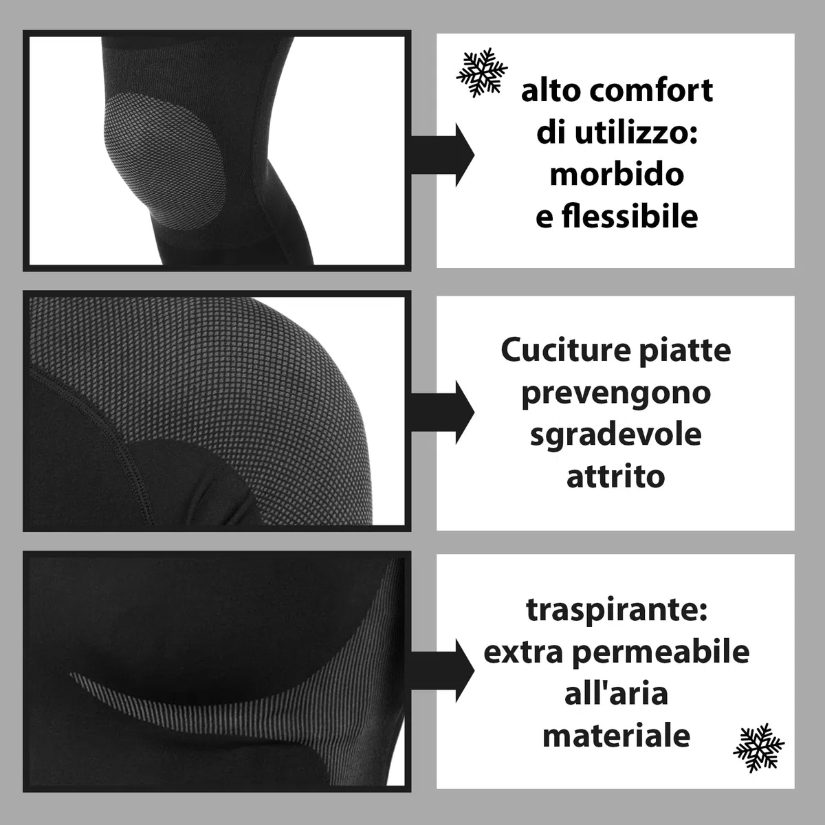 ALPIDEX Biancheria Intima Termica Donna Funzionale Rapida per Sci Traspirante riscaldante Autunno Inverno