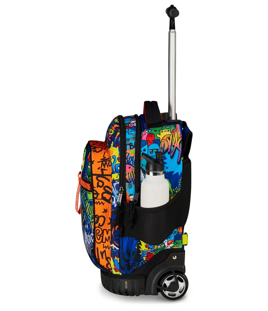 Mitama Trolley Run Extra SKATE DREAM, 33 Lt, Multicolore, Doppio Scomparto, Tasche multifunzione, Bambini e ragazzi, Scuola elementare e media, Tempo libero e viaggi