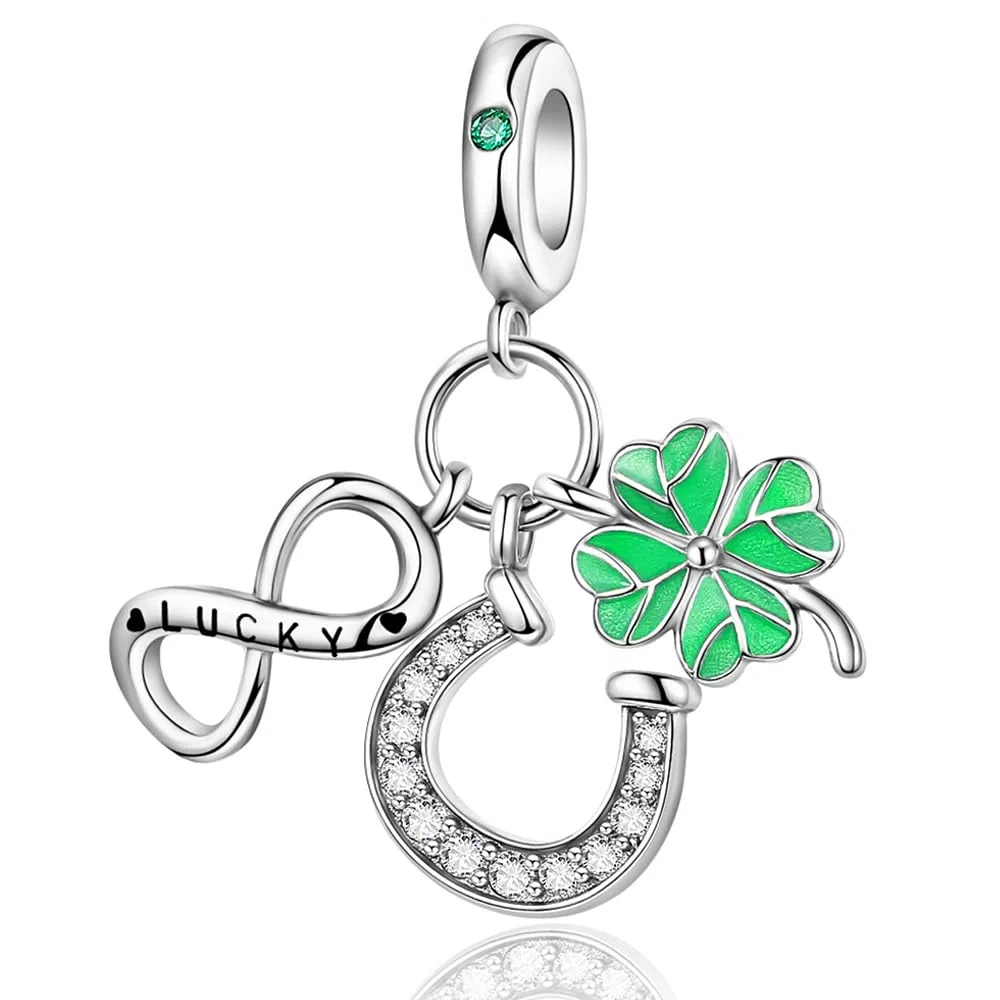 LNQOBU Bracciale per Charm Donna Argento Sterling 925 è Adatto a Bracciali e Collane da Donna