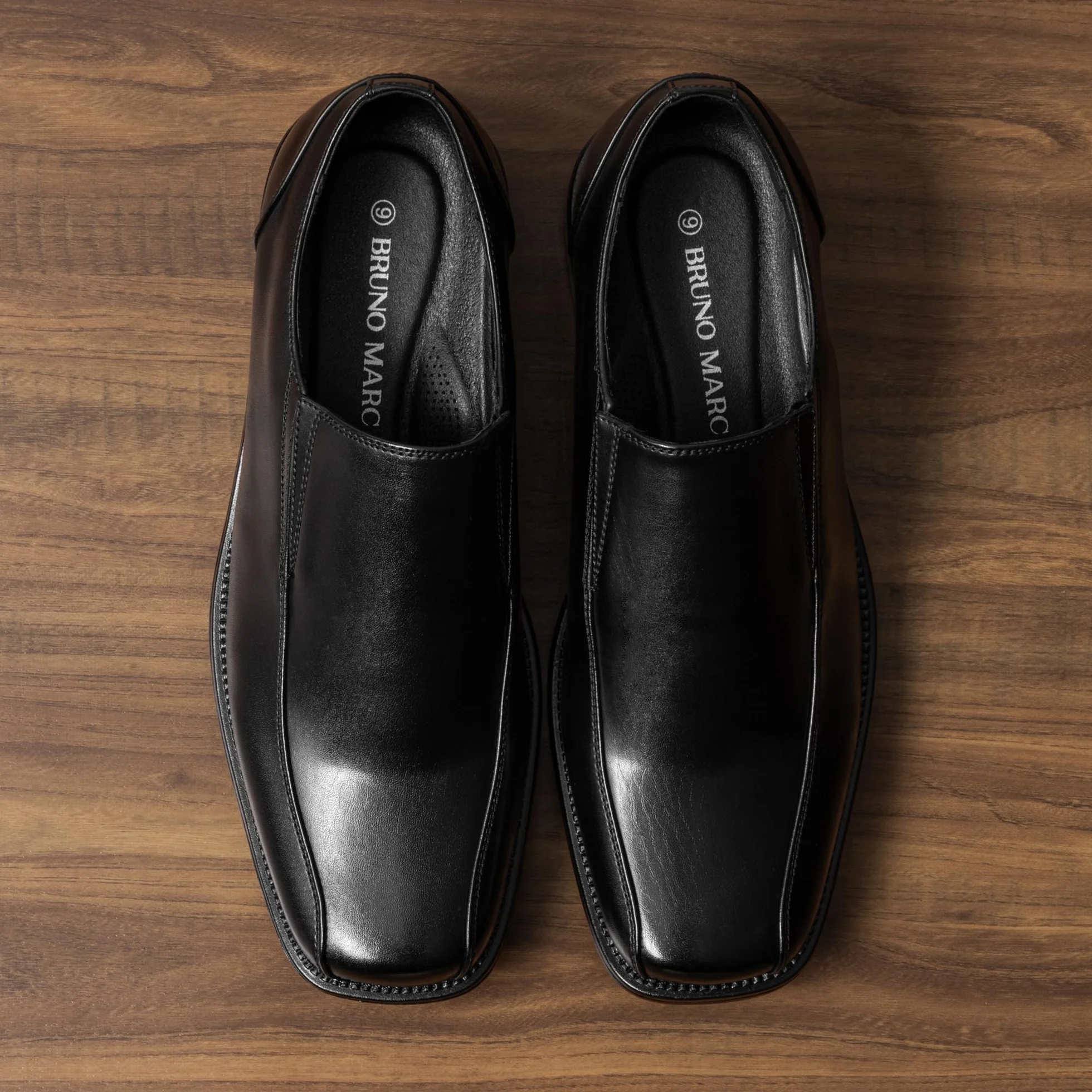 Bruno Marc Mocassini da Uomo in Pelle Slip on Scarpe Eleganti Vintage Oxford Slip on Scarpe Eleganti Vintage Elegante Oxford