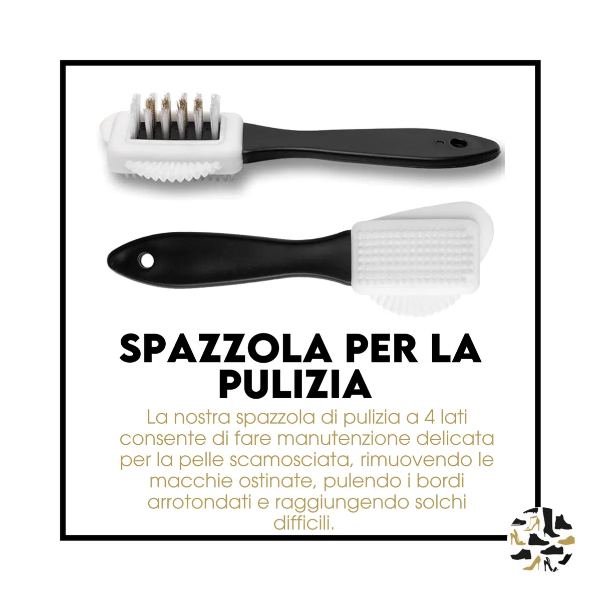 Shoe Clinic Kit di pulizia per scarpe spazzola per nabuk e camoscio e detergente per scarpe in pelle e camoscio per stivali, scarpe da ginnastica e scarpe da 125 ml