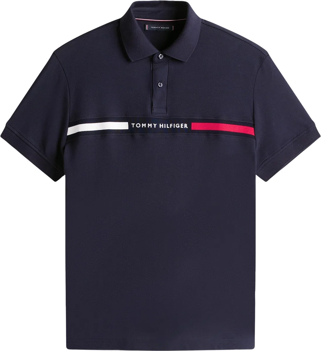 Tommy Hilfiger Uomo Maglietta Polo Maniche Corte Chest Insert Regular Fit