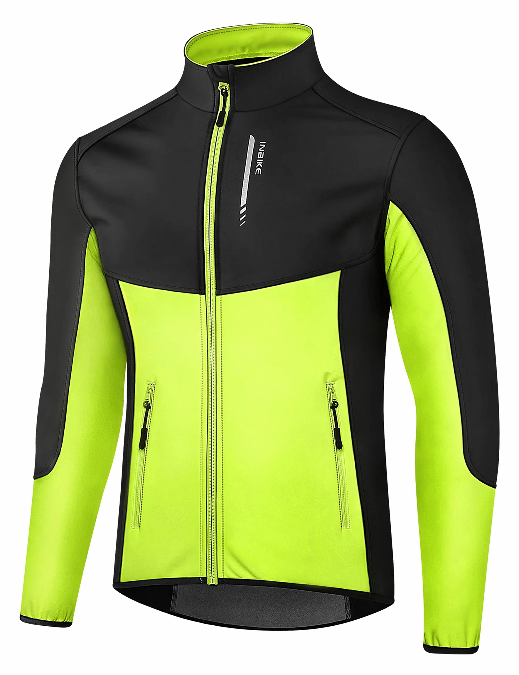 INBIKE Giacca Antivento Ciclismo Uomo Giacche Ciclismo Invernale Impermeabile Bici Trekking Running Softshell Antipioggia Bicicletta