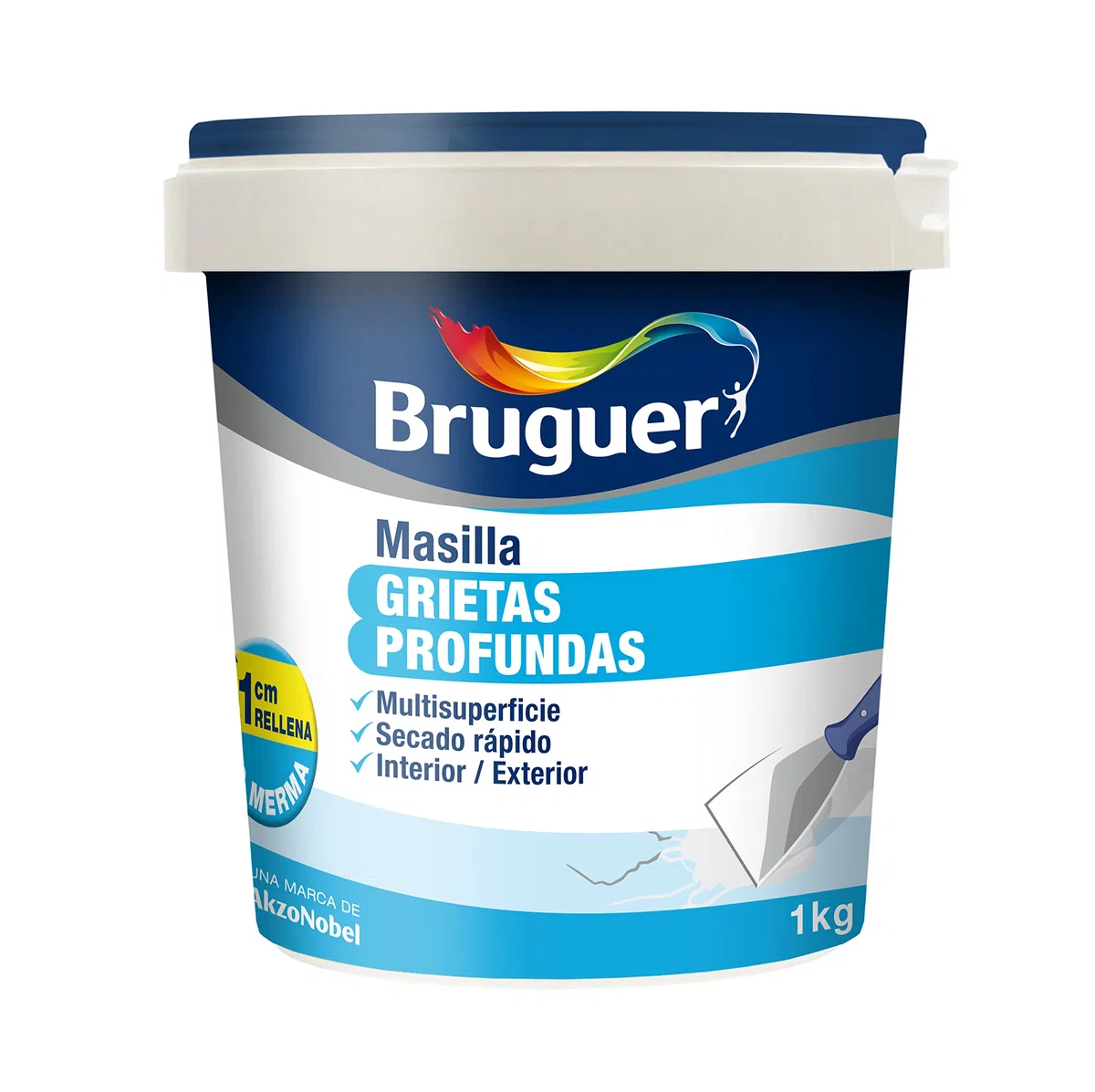 BRUGUER 25105 Mastice crepe profonde, Multicolore, 1 kg