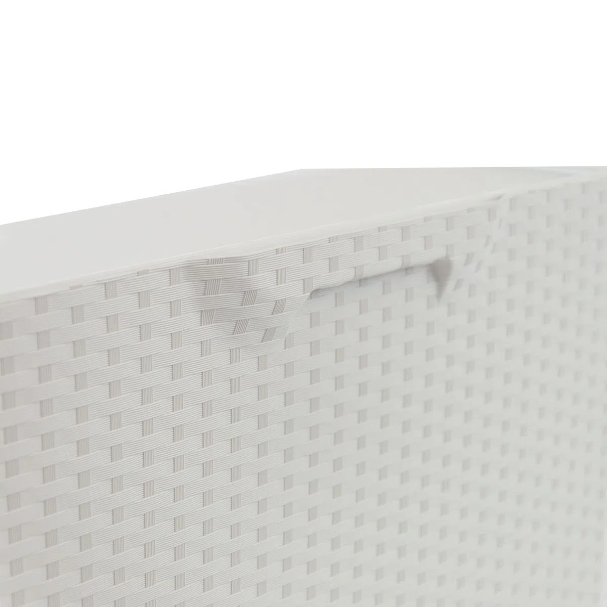 Art Plast U50/FRW Scarpiera in plastica, Effetto Rattan, Bianco