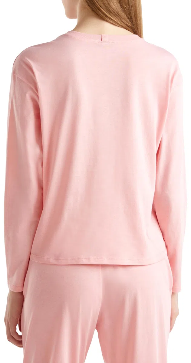United Colors of Benetton T-Shirt M/L 30963m04s Parte Superiore del Pigiama Donna