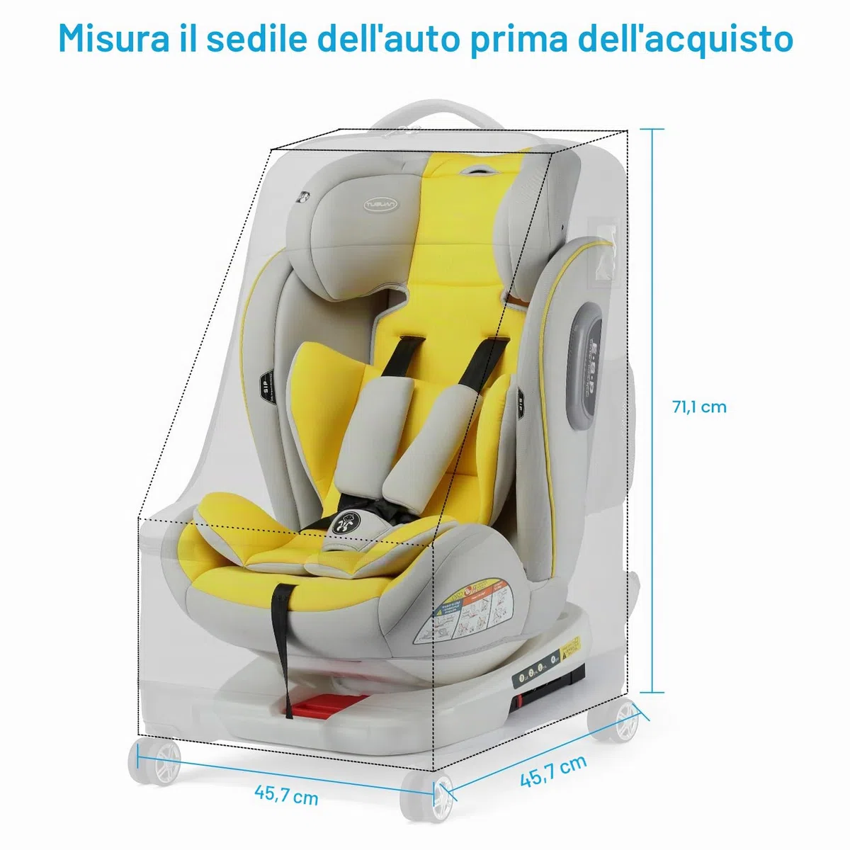 TUGUAN Borsa da viaggio per seggiolino auto per aereo con ruote girevoli, zaino imbottito per seggiolino auto, grande borsa a quadri per cancello, nero, 28 Inches, Zaino da viaggio per seggiolino auto