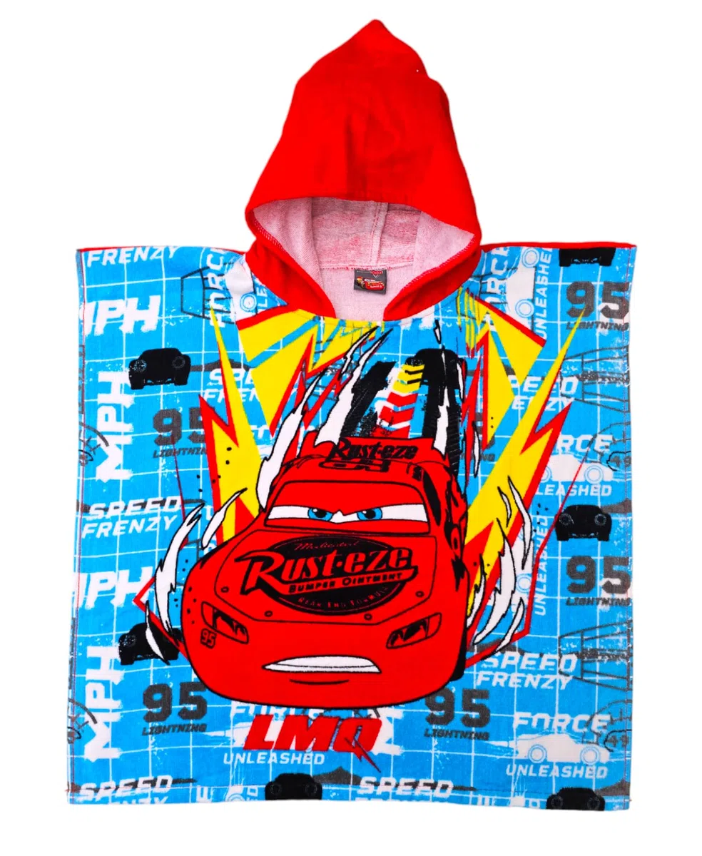 Ellepi accappatoio mare poncho bambino Disney bambina spugna cotone Minnie Topolino Sirenetta Cars Stitch