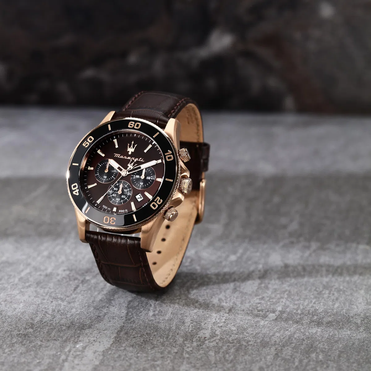 Maserati Limited Edition Orologio Uomo, Cronografo, Analogico, Cinturino in Pelle, Impermeabile, Collezione Competizione - R8871600001