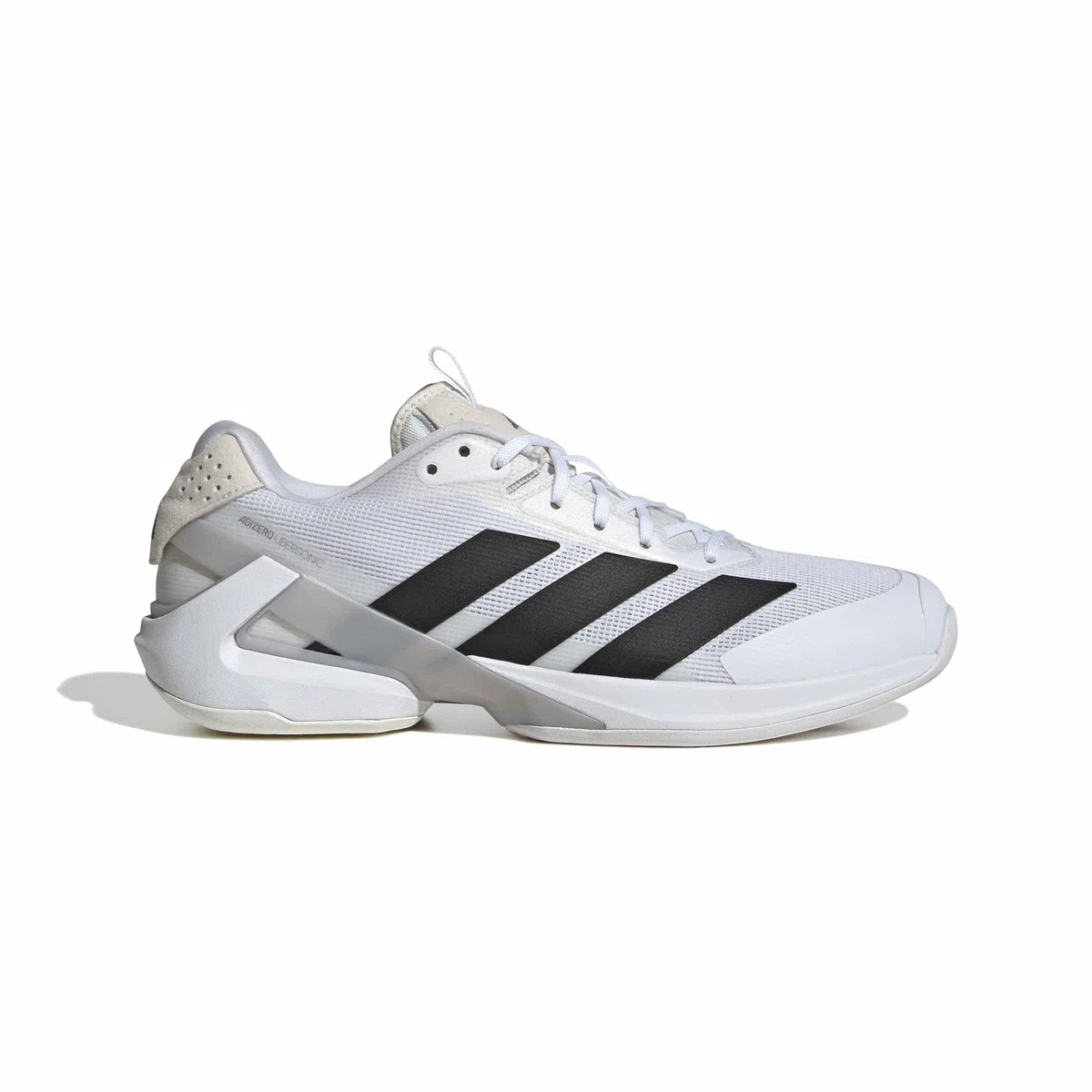 adidas Uomo Adizero Ubersonic 5 Tennis Shoes, Ftwr White/Core Black/Silver Met., 44 2/3 EU