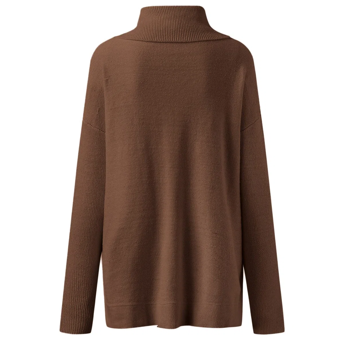 Maglioni da donna a collo alto con maniche a pipistrello sciolto oversize maglioni a maglia grossa per donna felpa tinta unita