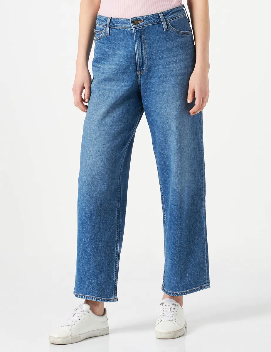 Lee - Wide Leg Long, Jeans Donna