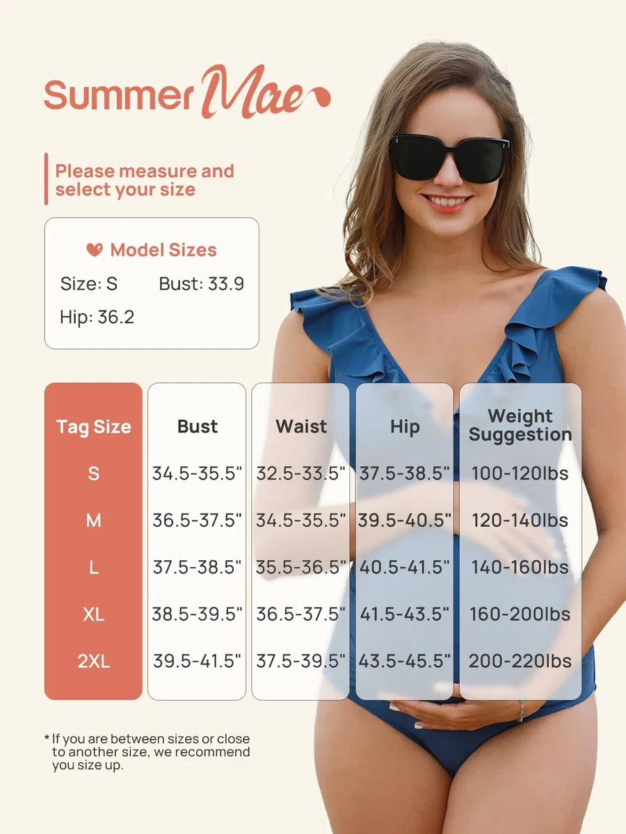 Summer Mae Premaman Costume da Bagno Donna Intero Un Pezzo Costumi Mare maternità Bikini da Spiaggia