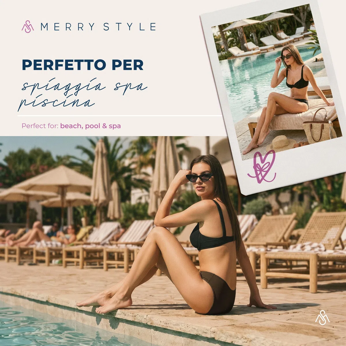 Merry Style Slip Bikini Pezzo sotto Costume MSVR2