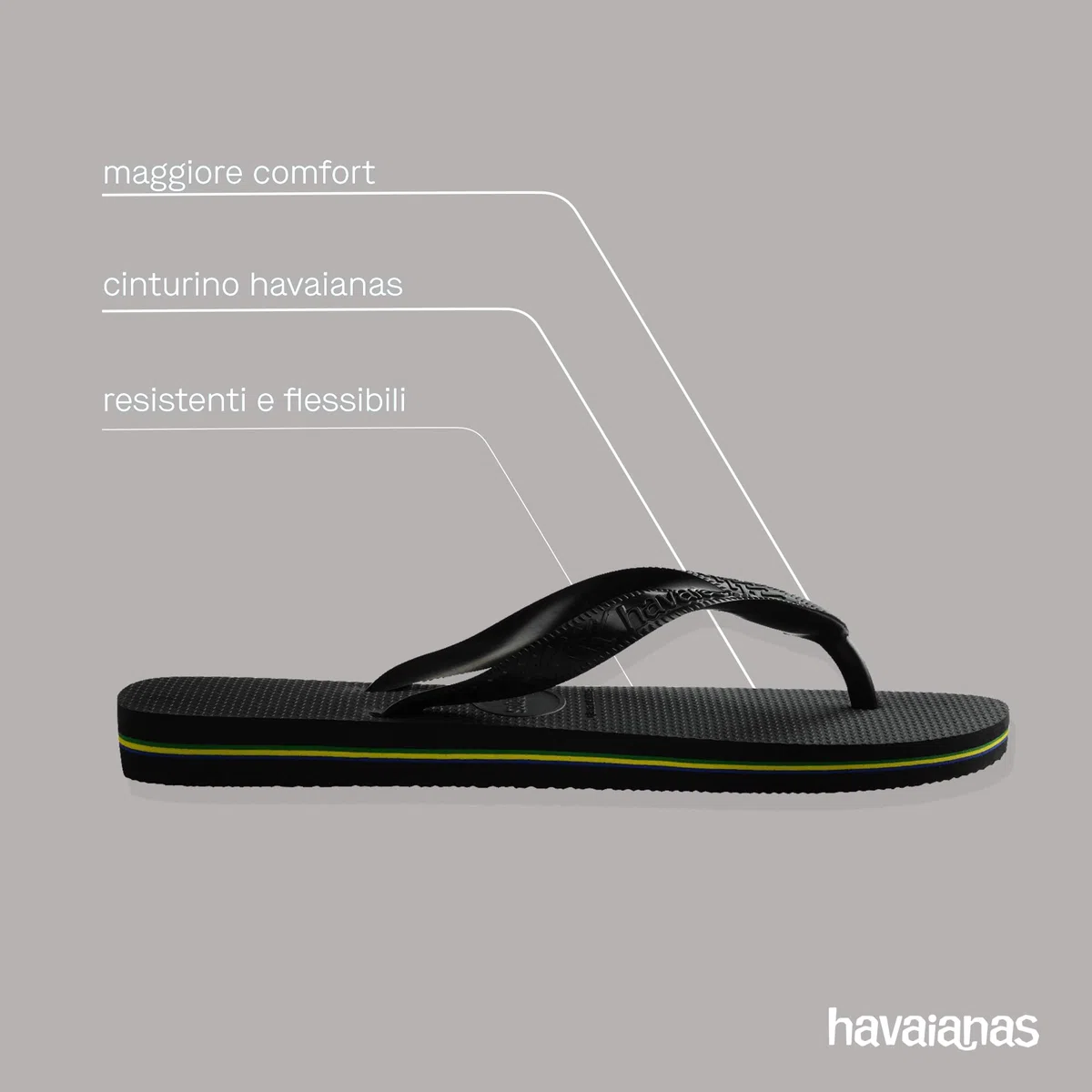 Havaianas - Top Tiras, Bequeme, Robuste und Leichte Badelatschen für Frauen mit Rutschfesten Sohlen