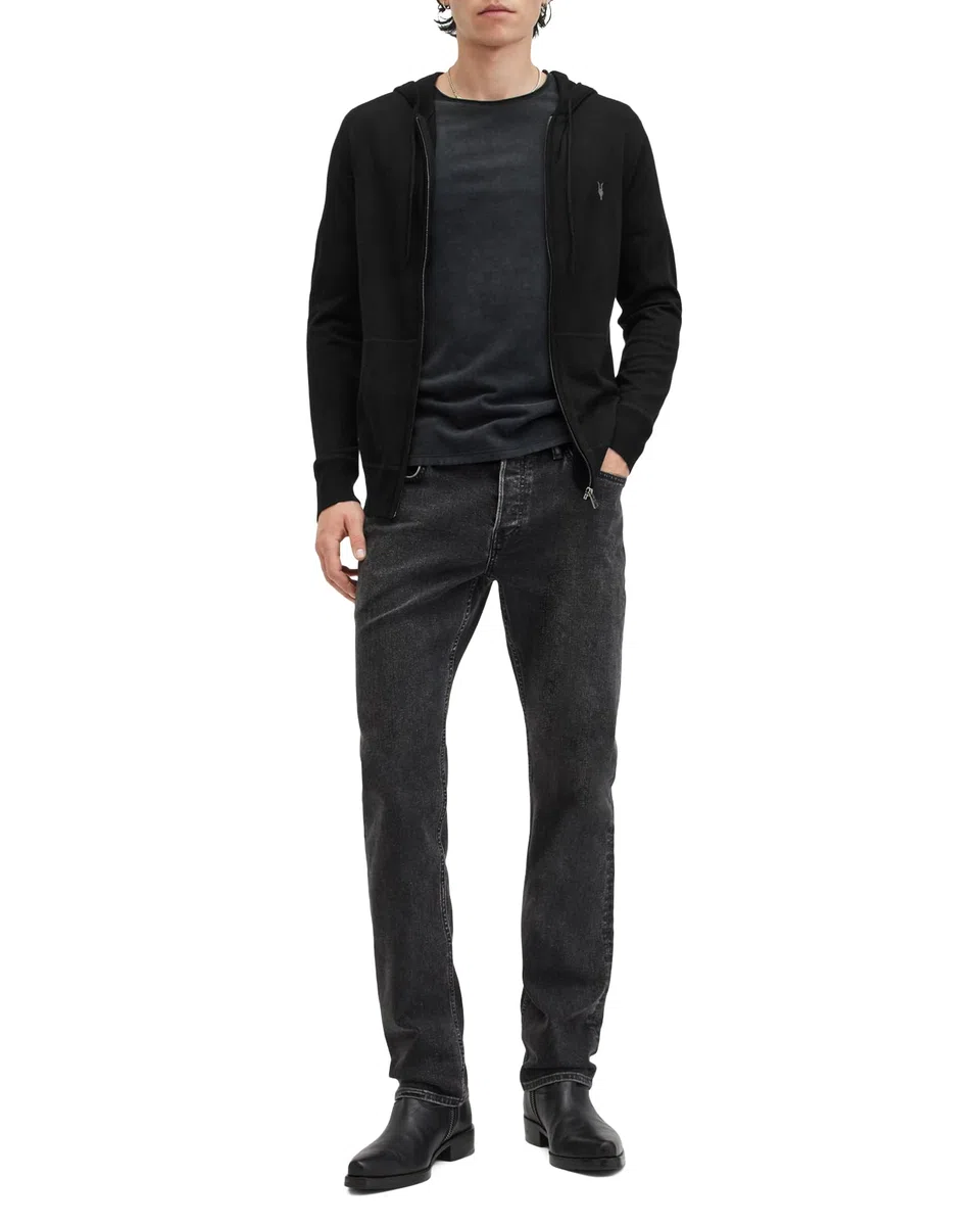 Allsaints Mode Merino Zip Hoody Felpa con Cappuccio Uomo