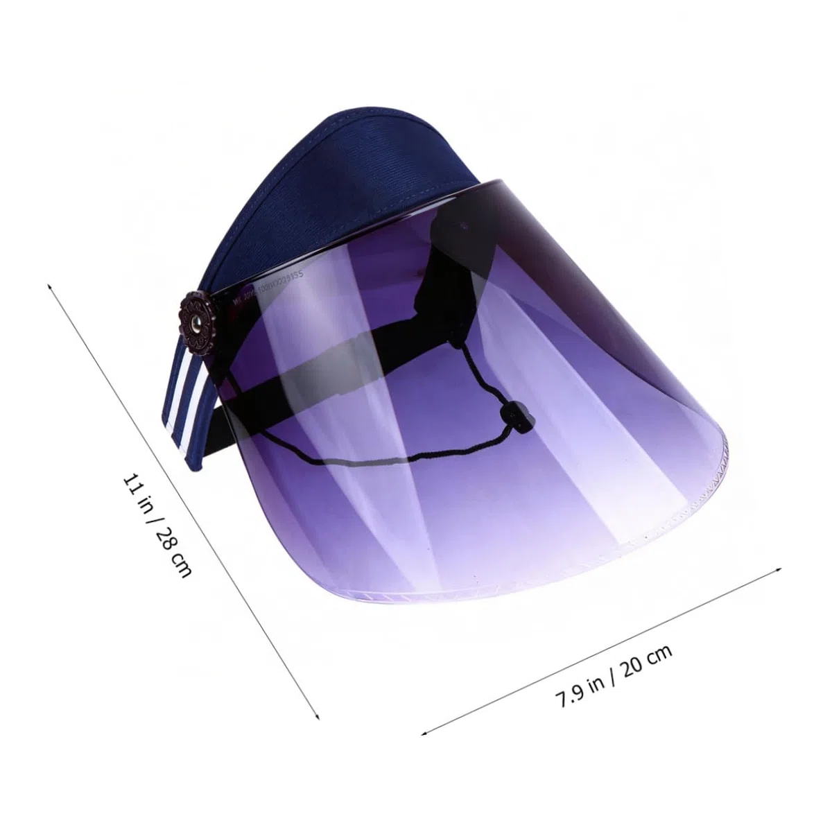 PACKOVE Visiera Parasole Regolabile Cappello di Sicurezza Integrale con Protezione UV Elevata Cappello Parasole per Sport Cappelli con Visiera Parasole