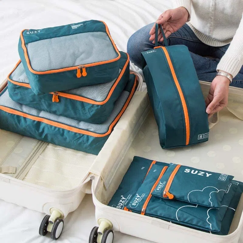 Cubi da imballaggio Cubi da imballaggio da Viaggio, Cubi Multifunzione Organizzatore di Bagagli Borsa da Valigia a Compressione da Viaggio Impermeabile