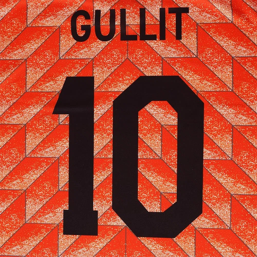 Kingdo Kit Calcio Campionato Europeo 88 Gullit - Nazionale Olandese - Arancione - Bambino e Adulto - Ragazzi - Uomini - Divisa da Calcio - Maglietta Sportiva - Abbigliamento Sportivo