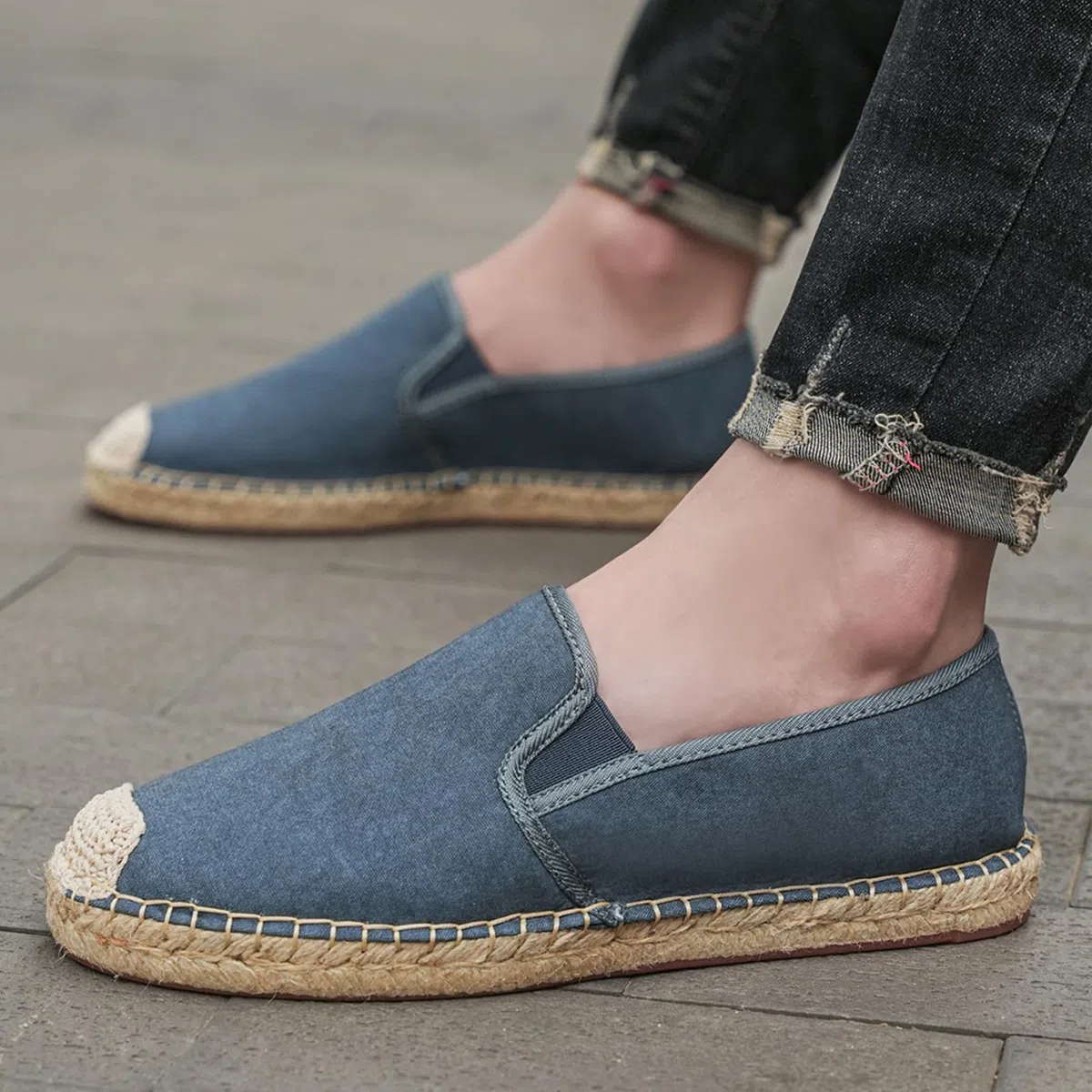 Alexis Leroy Espadrillas in Tela da Uomo Scarpe Espadrillas Classiche