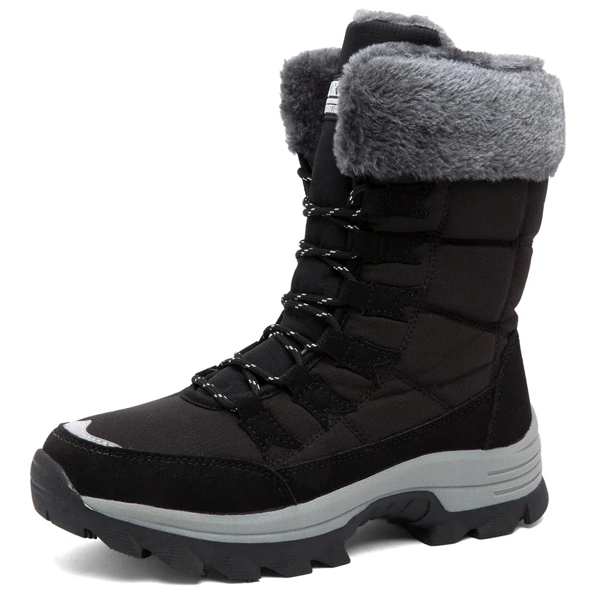 Stivali da Neve Donna Scarpe da Camminata Invernali Impermeabile Antiscivolo Caldo Pelliccia Foderati Passeggiate Stivaletti Sneaker Casual Outdoor Stivali da Escursionismo 37-43EU