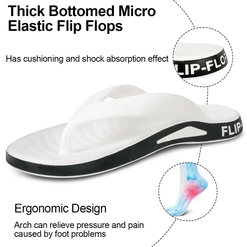 Aomig Infradito Uomo con Supporto Plantare, Flip Flop Antiscivolo per Piscina e Spiaggia, Ciabatte Estive Comode e Leggere, Infradito da Mare e Piscina per Sportive, la casa, la doccia