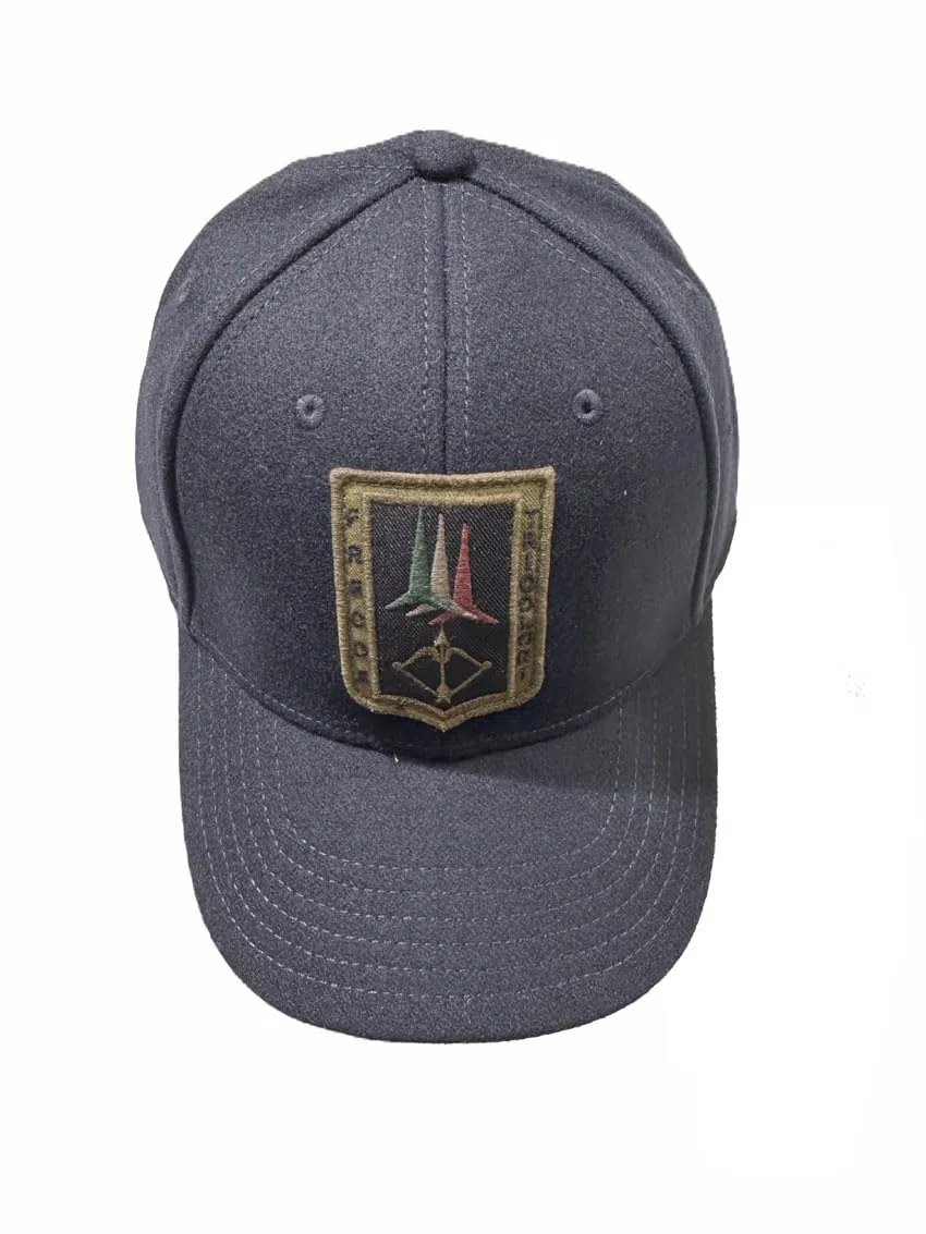 Aeronautica Militare Cappellino HA1228 Frecce Tricolori Uomo, Cuffia, con Visiera, Baseball, Misto Lana