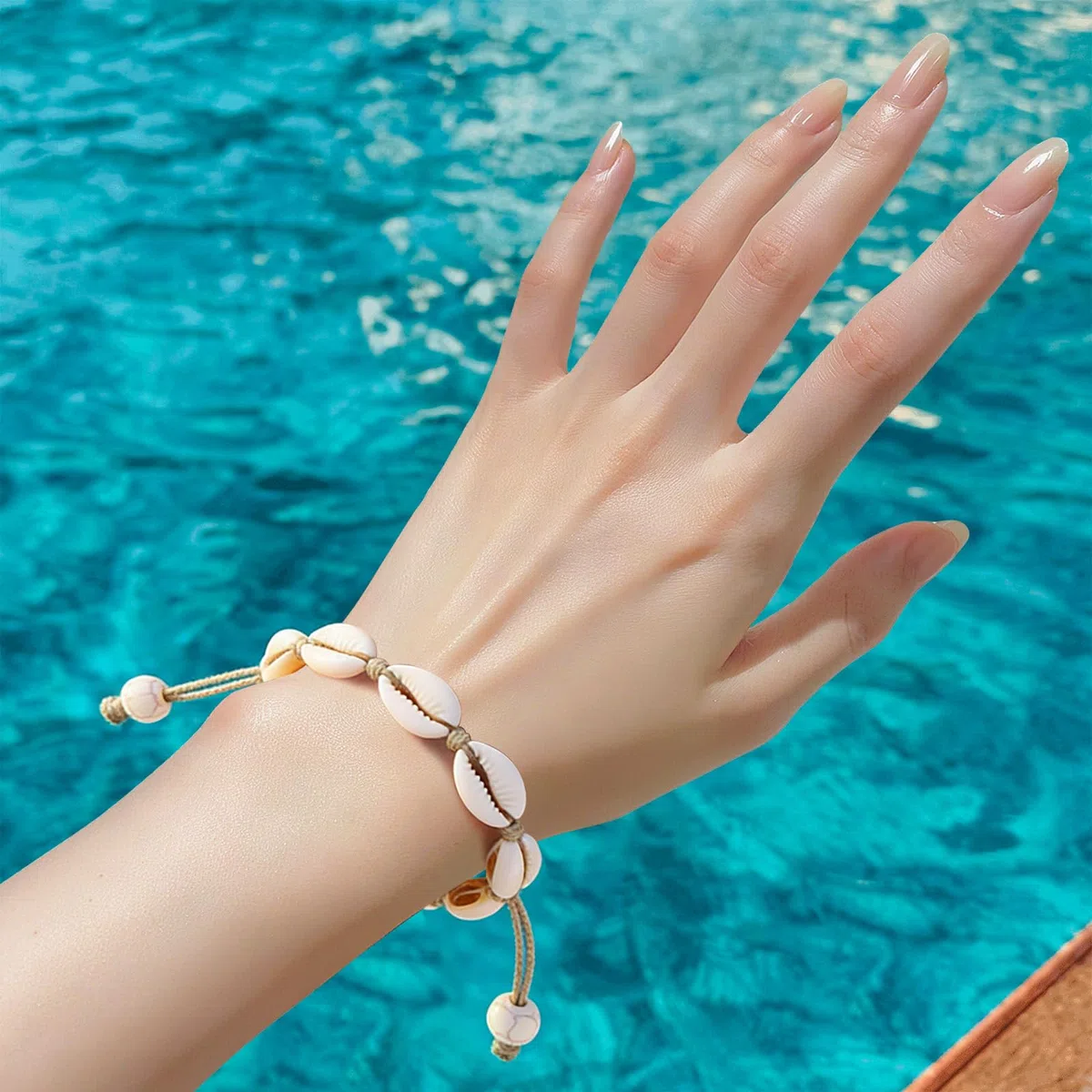2 Pcs Bracciale Conchiglia, Regolabile Collana Conchiglie, Cavigliera Conchiglie, Accessori Mare Donna, Collana Estate, Stile Spiaggia Hawaiana, Per Uomo Donna