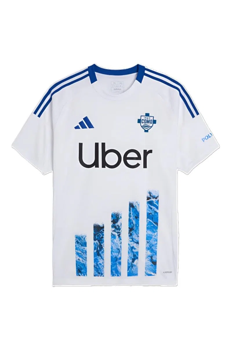 COMO 1907 Maglia Calcio Ufficiale 2024/2025 Uomo. T-Shirt Serie A. Jersey Replica con Tecnologia Aeroready e Stampa Lago di Como