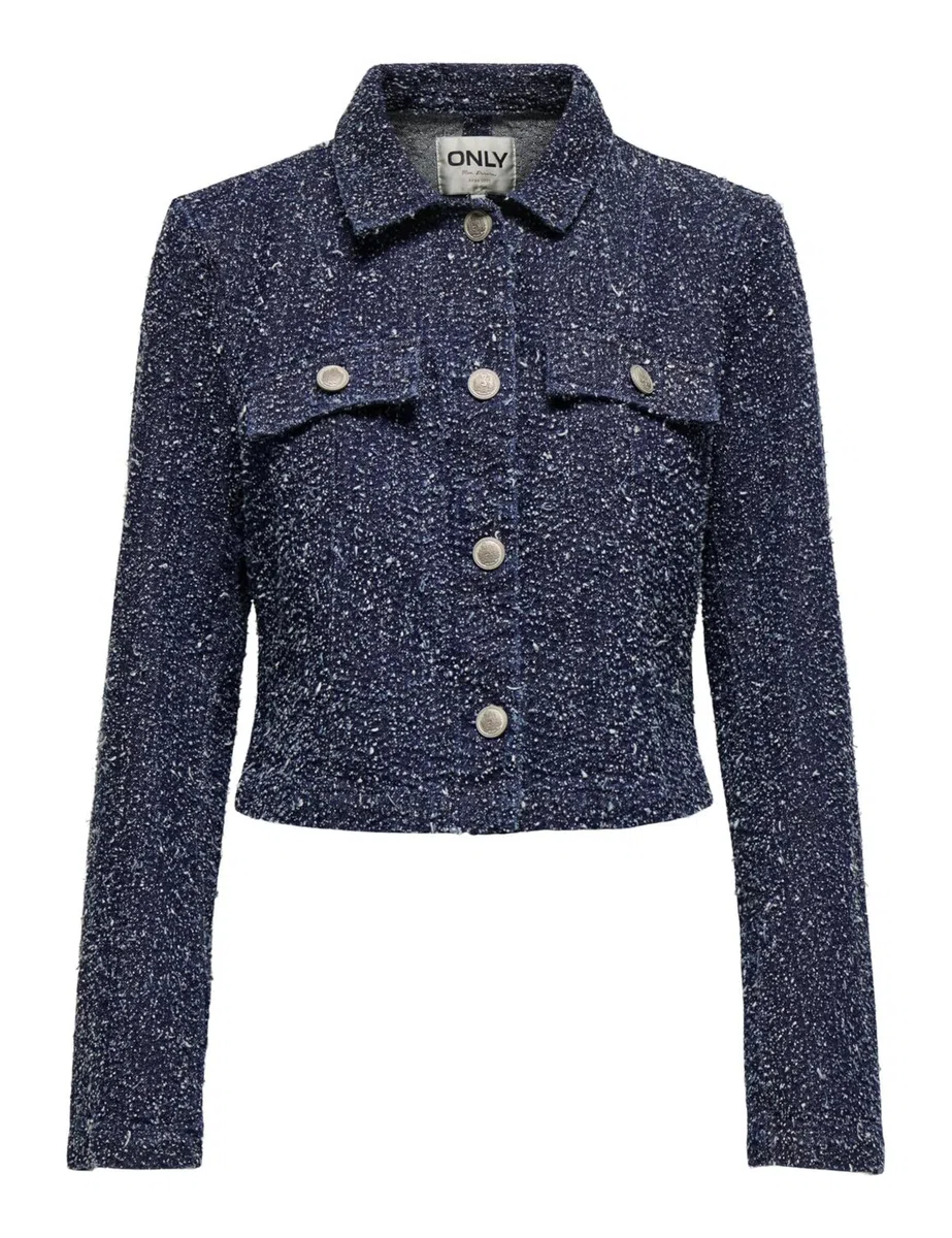 ONLY Onlaman L/S Dnm Jacket Qyt Onlaman L/S Dnm - Giacca Qyt Donna (Pacco da 1)