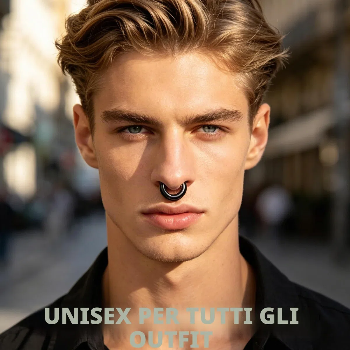 Nero Clicker a Segmento Incernierato Pa Rings, 2G 4G 6G 8G 10G 12G Grande Bcr Anelli, Acciaio Chirurgico Piercing Naso Septum Piercing Orecchio