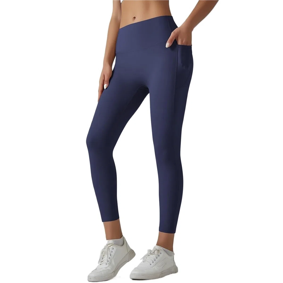 Leggings da donna con tasche Pantaloni da yoga Leggings da palestra Sport Donna Fitness a vita alta Leggings femminili Controllo della pancia Corsa Allenamento