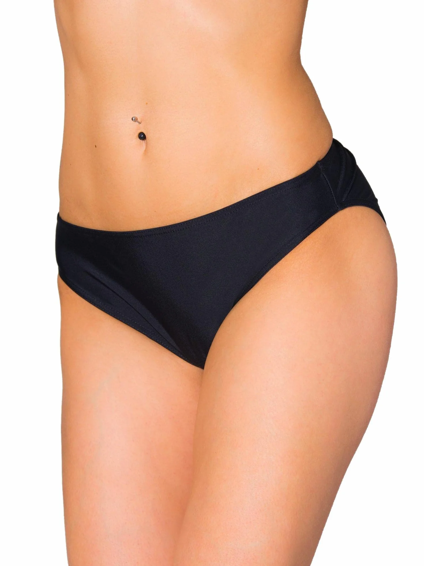 Aquarti Slip Bikini Donna Vita Media – Slip Costume Donna in Tinta Unita con Taglio Classico