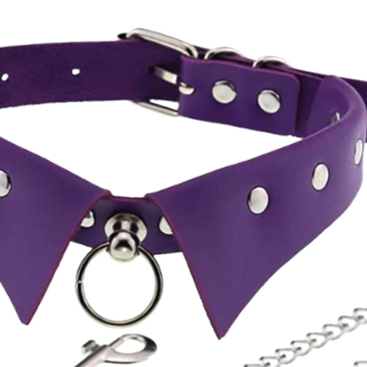 predolo Collare Choker in Pelle PU con Catena Regolabile per Donne Accessorio Moda Gotico Rock Adatto per Feste a Tema Serate E Cosplay