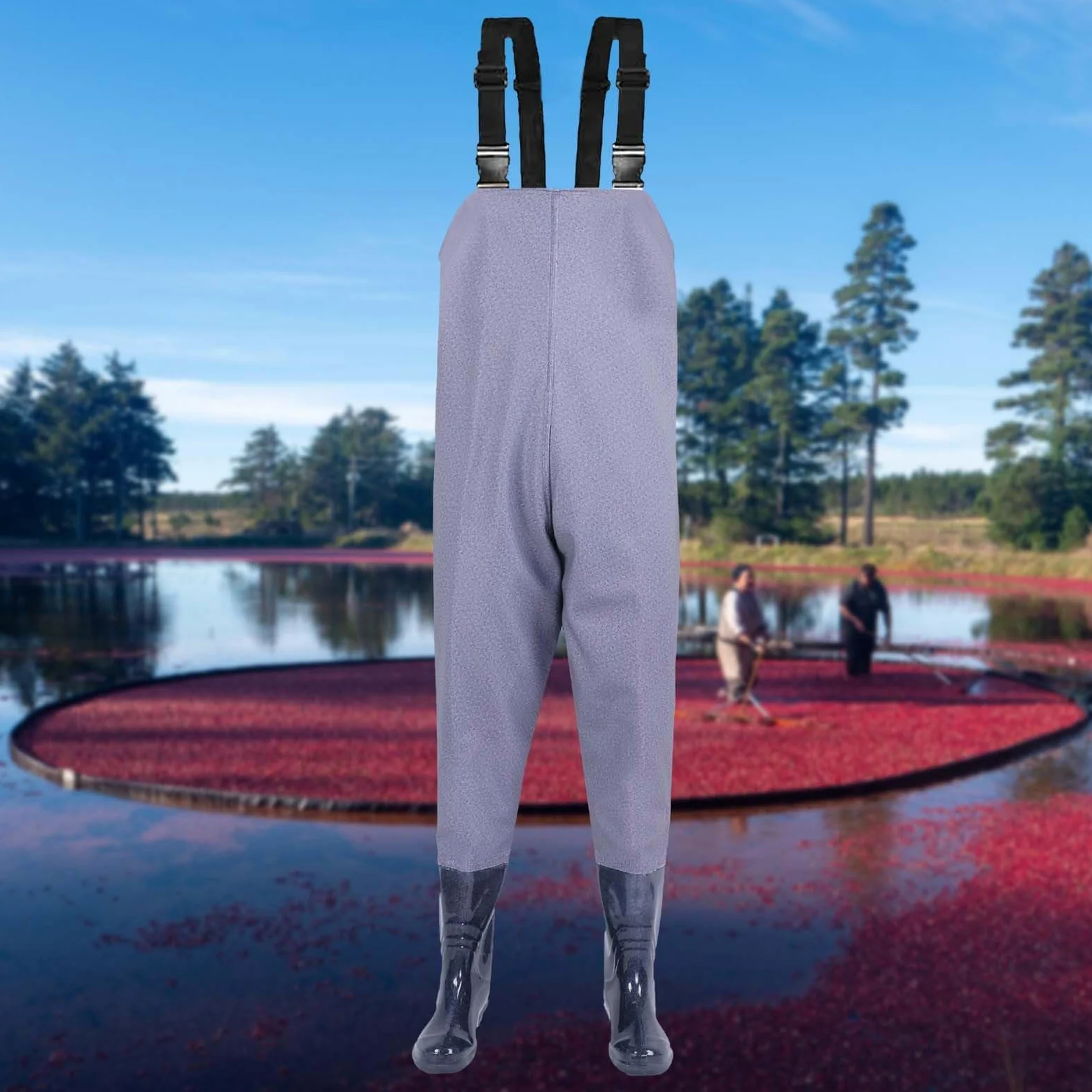 Tuta da pesca da uomo Salopette impermeabili per uomo Pantaloni di un pezzo con trampolieri Stivali da pesce Traspirante Trampolieri Crosswater Tute Bretelle Giacca Cinghie Tute Sportive Bretelle