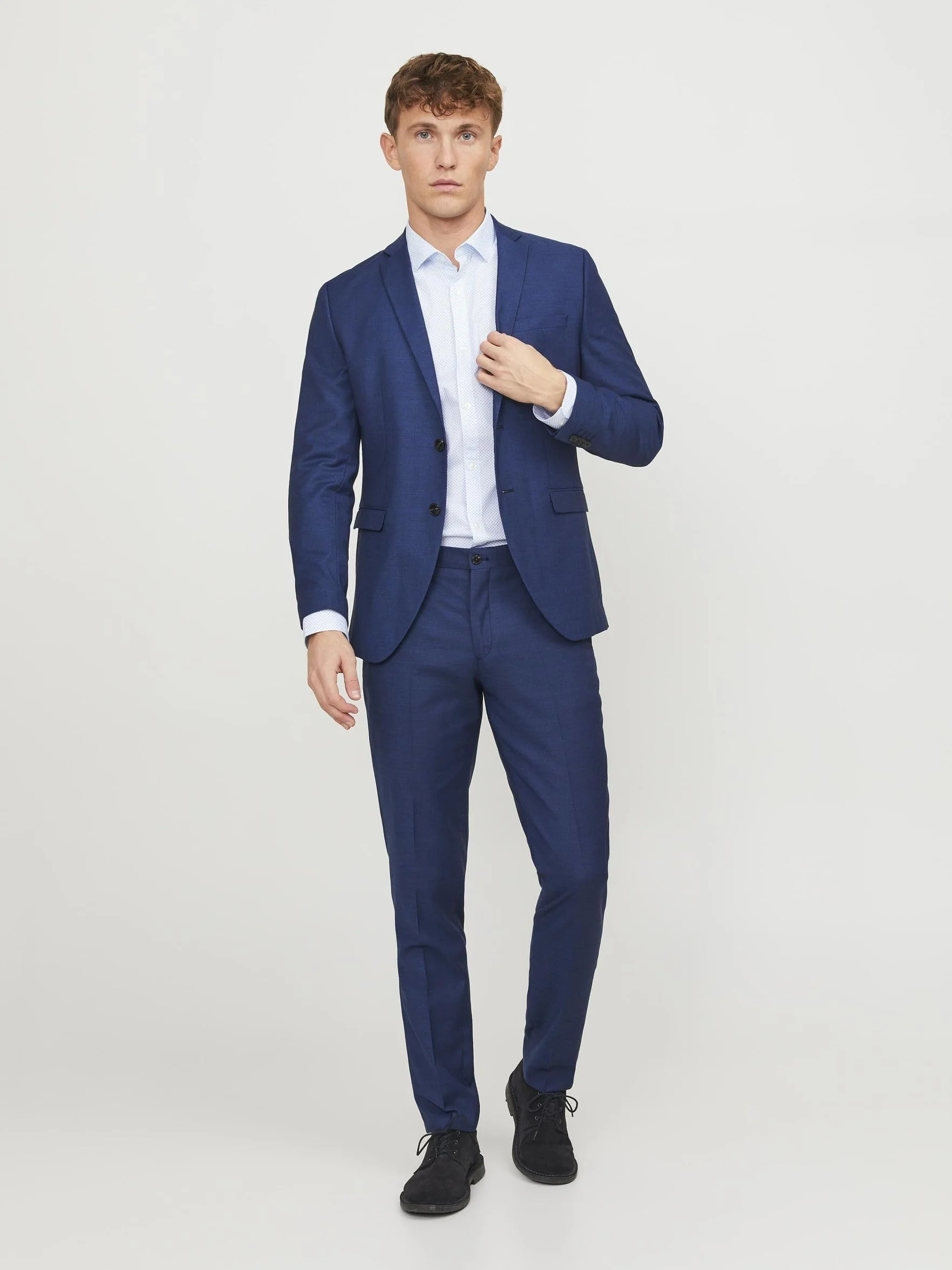 JACK & JONES Jprsolaris Trouser Noos, Pantaloni eleganti Uomo, Blu (Medieval Blue Medieval Blue), 58
