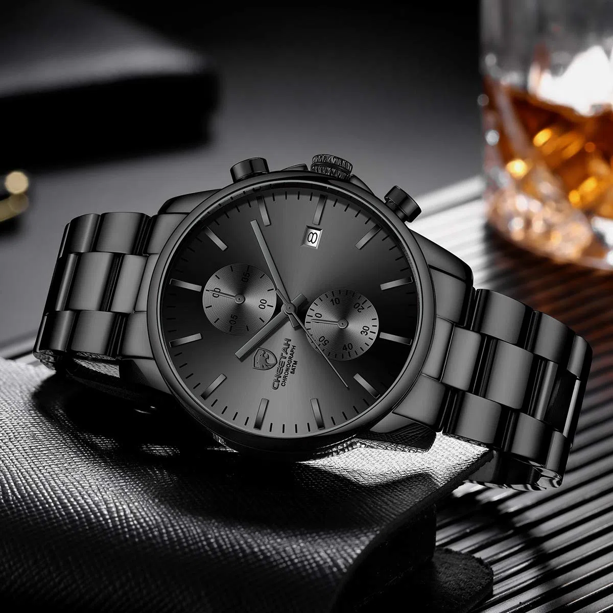 Affute Orologi da uomo in acciaio inox e metallo, stile casual, impermeabile, cronografo al quarzo, data automatica, lancette colorate…