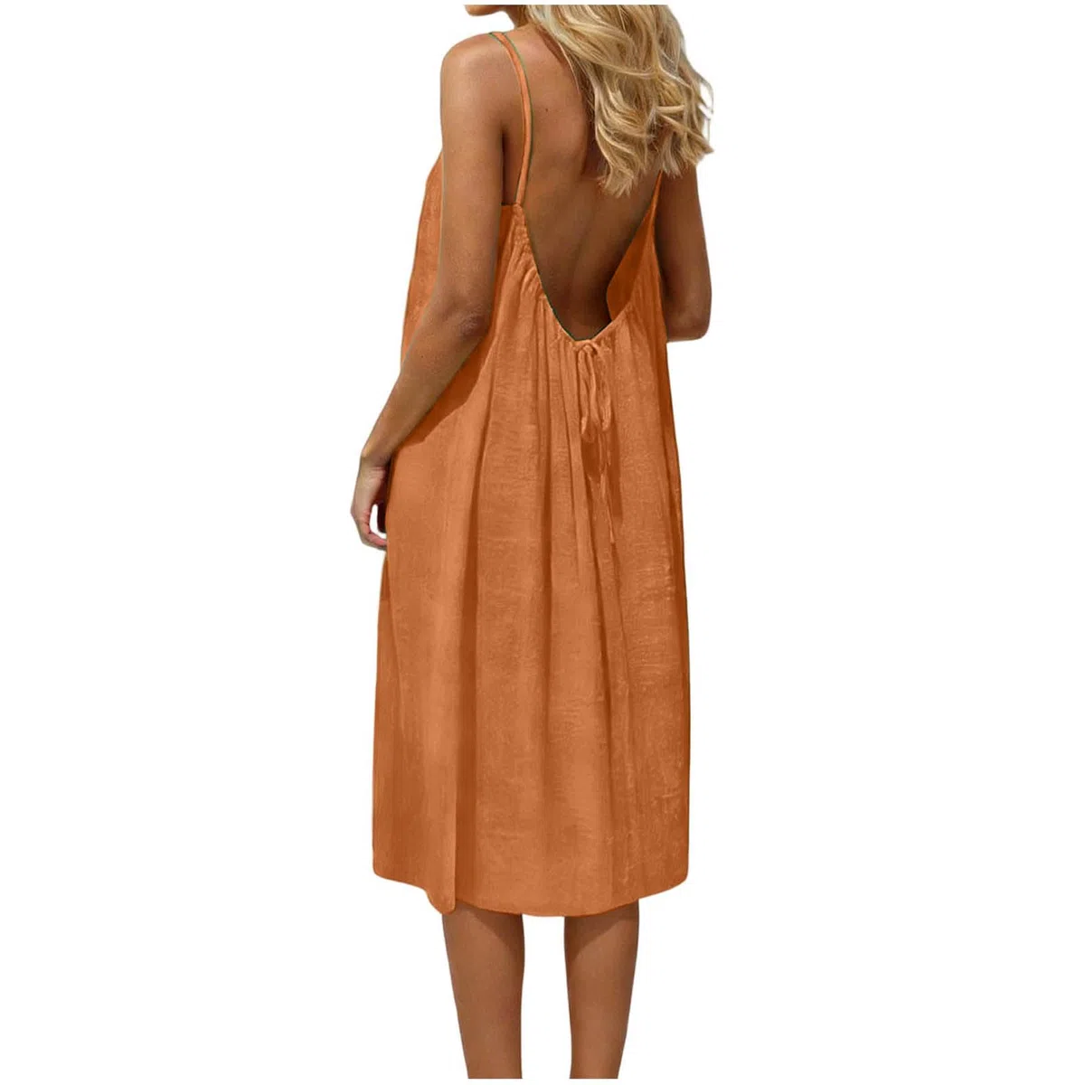 Vestito donna Estivo Abito Schiena Scoperta da Donna con Schiena Scoperta Senza Maniche Vestito Vestiti Estivi Vestiti Senza Maniche per Spiaggia Vacanza Matrimonio Estate Dresses For Women Spiaggia