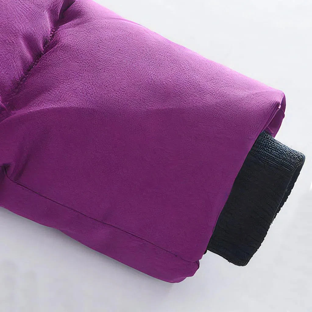 Cappotto da ragazza, piumino per bambini, giacca invernale con cappuccio con collo in pelliccia spessa e calda, parka imbottita, giacca a vento