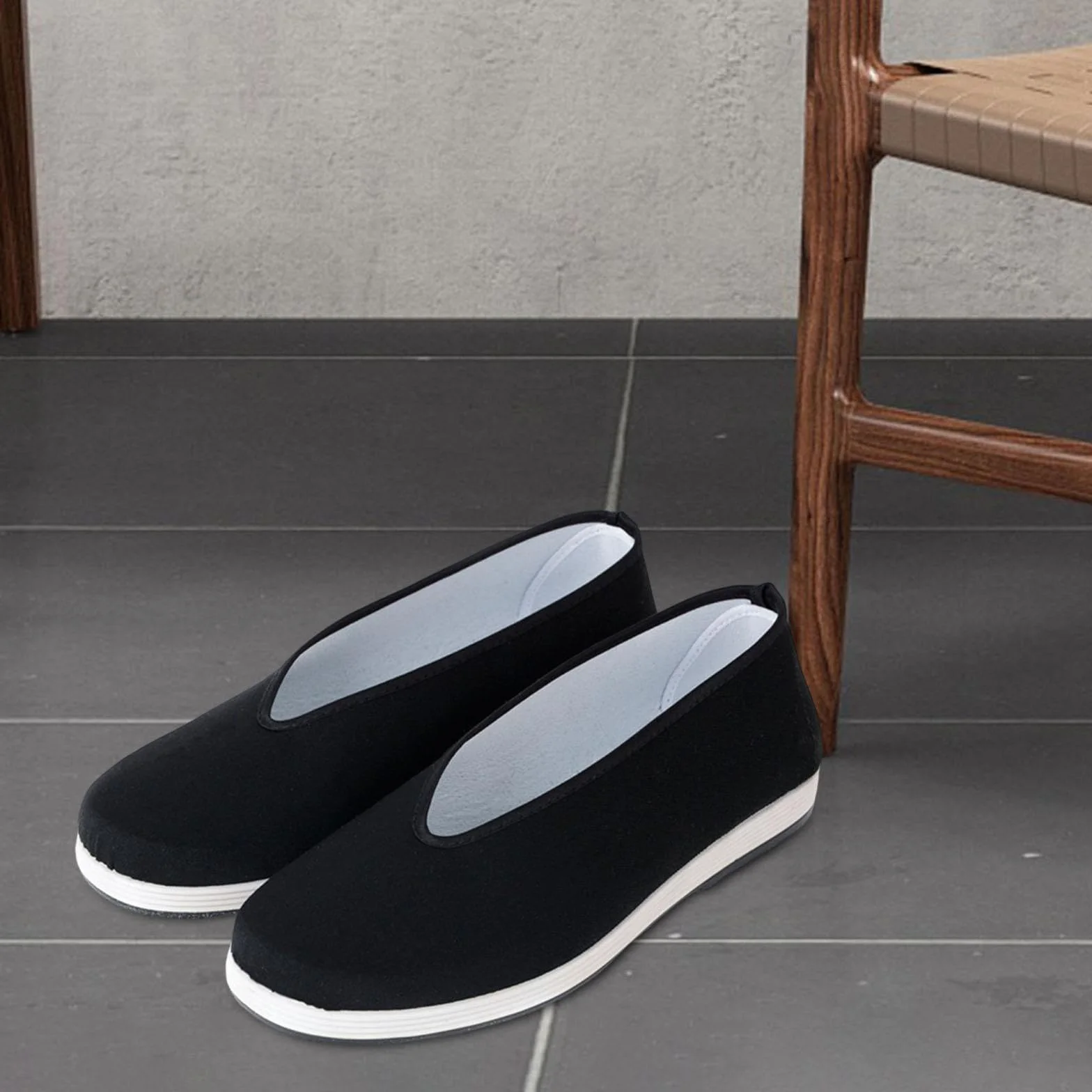 LOVIVER Scarpe di tela Scarpe vecchie di Pechino Suola in gomma antiscivolo Comode per uomini e donne Scarpe Tai Scarpe tradizionali cinesi