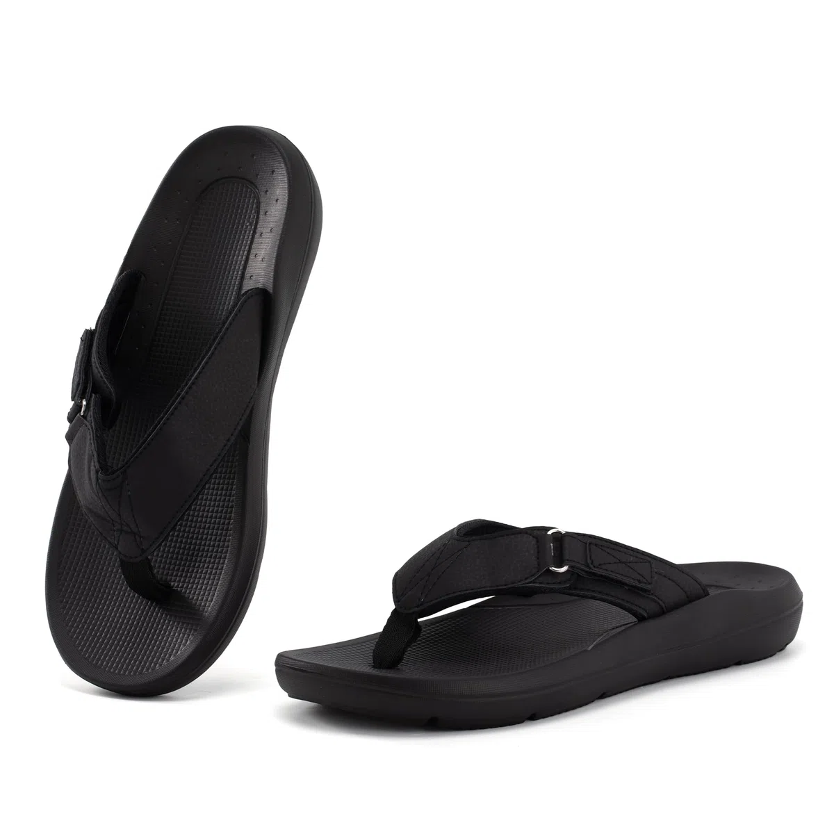 JOMIX Infradito Uomo con Cinghie Regolabili Ciabatte da Spiaggia Antiscivolo con Tomaia in Tessuto Sandali Leggeri Outdoor