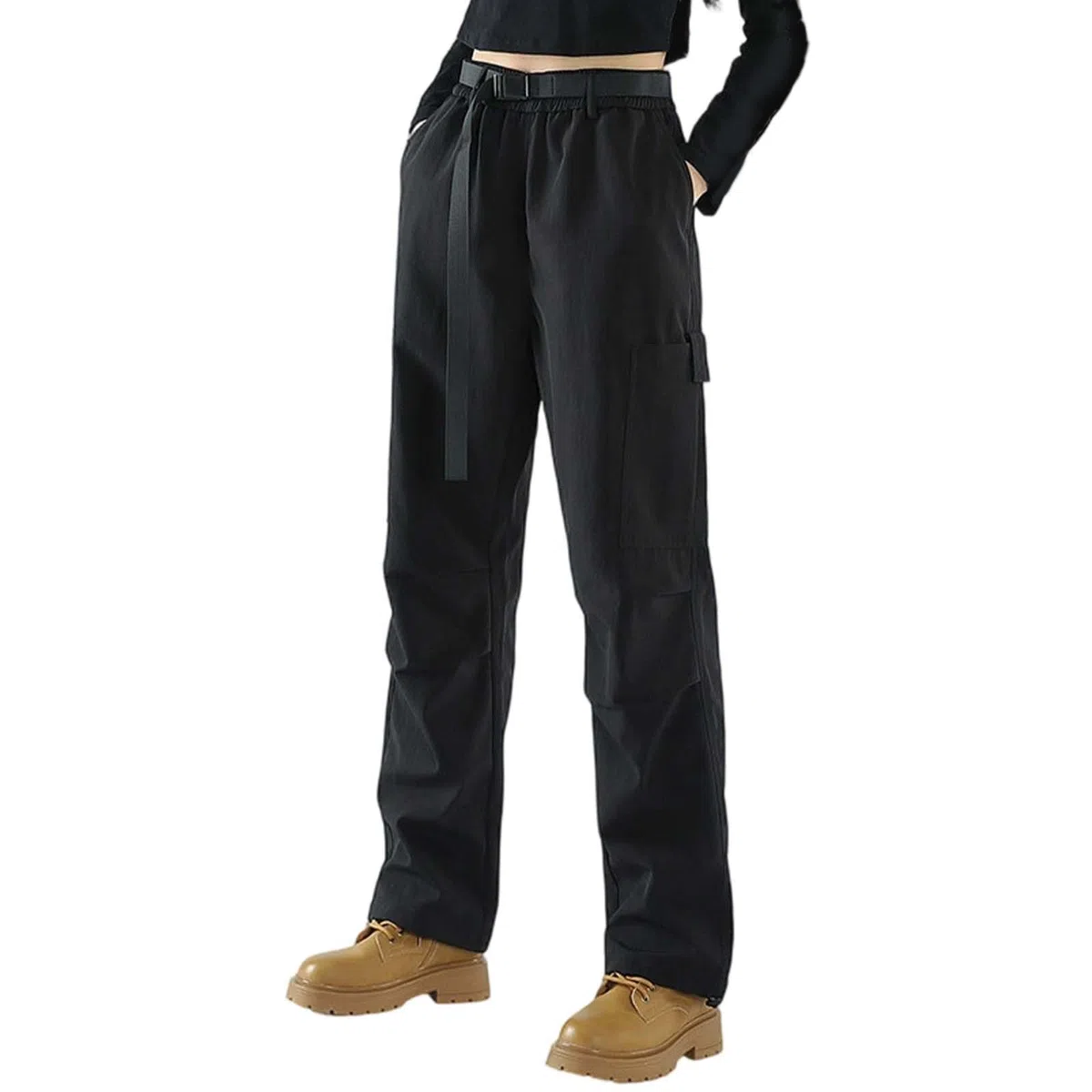 Pantaloni Cargo Donna Estivi Leggins A Zampa Divisa Leggeri Arrampicata Elasticizzati Rilassata Pantalone Vestiti Trekking Pants Multitasche Larga Curvy Calzoni